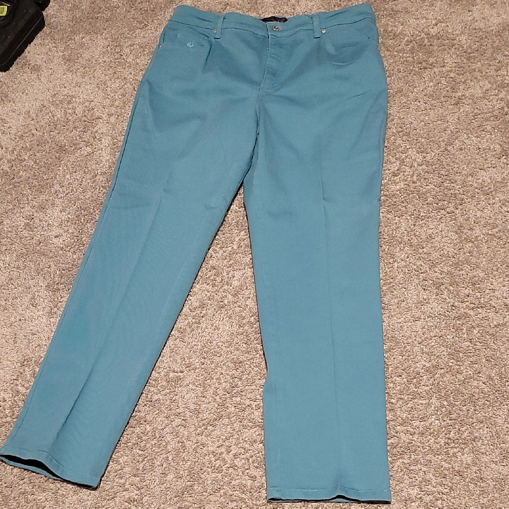 Gloria Vanderbilt Aqua Trousers